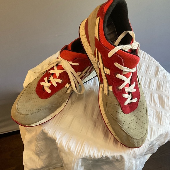 ASICS Gel Lyte 3 “Crane” Red/Gray Suede, Men’s Athletic Shoe, Size 11 - Picture 12 of 16